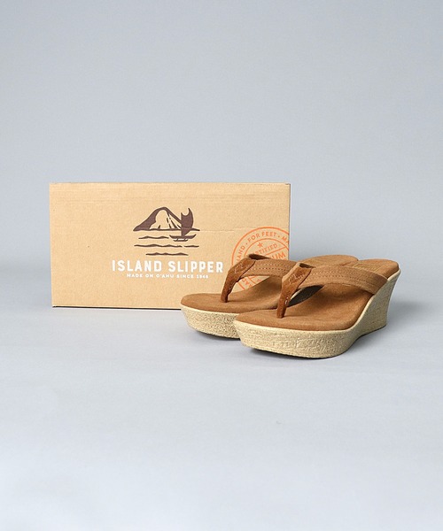 ISLAND SLIPPER（アイランドスリッパ）の「【 ISLAND SLIPPER / アイランドスリッパ 】 WEDGE SANDAL ウェッジ サンダル（サンダル・レディース・ブラック/ダークブラウン/ブラウン・5/6/7）」の8枚目の写真