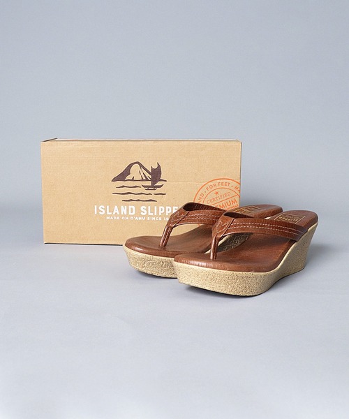 ISLAND SLIPPER（アイランドスリッパ）の「【 ISLAND SLIPPER / アイランドスリッパ 】 WEDGE SANDAL ウェッジ サンダル（サンダル・レディース・ブラック/ダークブラウン/ブラウン・5/6/7）」の21枚目の写真