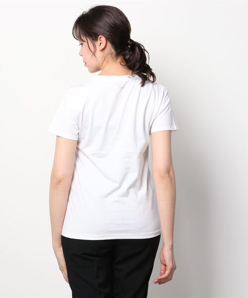 BILLABONG(ビラボン)の「BILLABONG/ビラボン ルーズシルエット ボタニカル柄/花柄ロゴTシャツ BC013-220(Tシャツ/カットソー・レディース・ホワイト/ピンク/ブラック・M/L)」の13枚目の写真