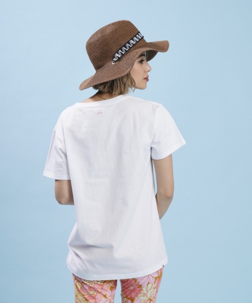 BILLABONG(ビラボン)の「BILLABONG/ビラボン ルーズシルエット ボタニカル柄/花柄ロゴTシャツ BC013-220(Tシャツ/カットソー・レディース・ホワイト/ピンク/ブラック・M/L)」の16枚目の写真