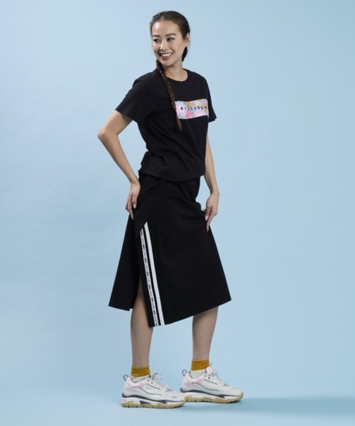 BILLABONG(ビラボン)の「BILLABONG/ビラボン ルーズシルエット ボタニカル柄/花柄ロゴTシャツ BC013-220(Tシャツ/カットソー・レディース・ホワイト/ピンク/ブラック・M/L)」の12枚目の写真