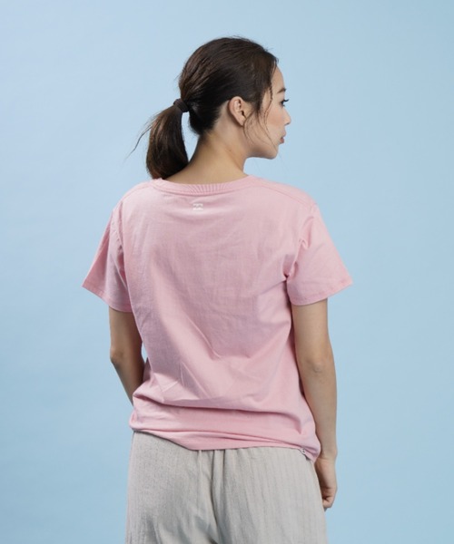 BILLABONG(ビラボン)の「BILLABONG/ビラボン ルーズシルエット ボタニカル柄/花柄ロゴTシャツ BC013-220(Tシャツ/カットソー・レディース・ホワイト/ピンク/ブラック・M/L)」の17枚目の写真