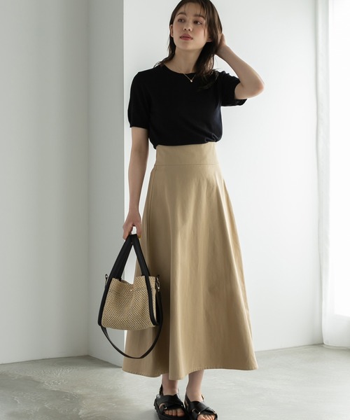 Edit Sheen（エディットシーン）の「半袖カラーニット（ニット/セーター・レディース・ブラック/アイボリー/グリーン/ピンク/イエロー・M）」の12枚目の写真