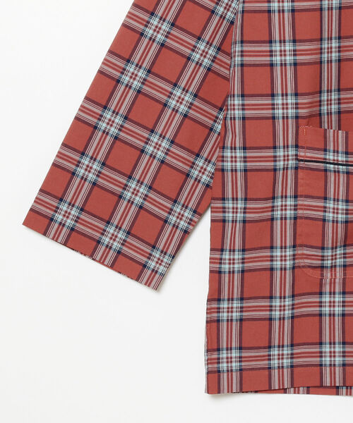 BEAMS LIGHTS（ビームスライツ）の「BEAMS LIGHTS / チェック パジャマシャツ（シャツ/ブラウス・メンズ・オレンジ/ミント・SMALL/MEDIUM/LARGE）」の12枚目の写真