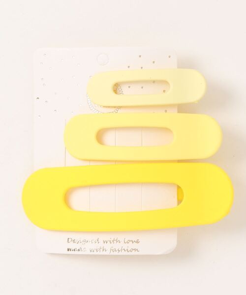 Fun & Daily（ファンアンドデイリー）の「3セット・マットカラーヘアクリップ（バレッタ/ヘアクリップ・レディース・パープル/ブラウン/ピンク/イエロー/オレンジ/ブルー/グリーン・FREE）」の6枚目の写真