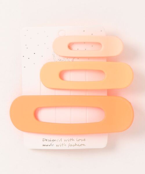 Fun & Daily（ファンアンドデイリー）の「3セット・マットカラーヘアクリップ（バレッタ/ヘアクリップ・レディース・パープル/ブラウン/ピンク/イエロー/オレンジ/ブルー/グリーン・FREE）」の7枚目の写真