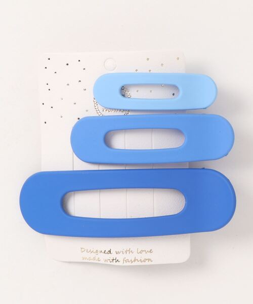 Fun & Daily（ファンアンドデイリー）の「3セット・マットカラーヘアクリップ（バレッタ/ヘアクリップ・レディース・パープル/ブラウン/ピンク/イエロー/オレンジ/ブルー/グリーン・FREE）」の4枚目の写真