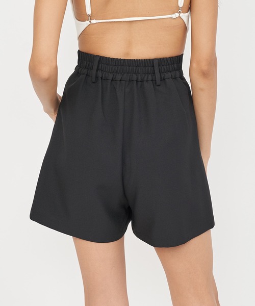 SPIRALGIRL（スパイラルガール）の「メランジハイウエストショートパンツ（その他パンツ・レディース・ブラック/ブラウン・FREE）」の11枚目の写真