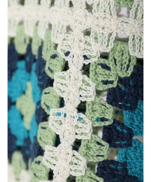 earth music&ecology(アースミュージックアンドエコロジー)の「スクエアクロシェビスチェ(ベスト・レディース・アイボリー/ダークブラウン・FREE)」の18枚目の写真