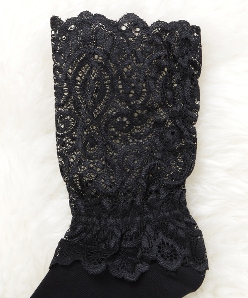 Lace Ladies(レースレディース)の「【3足組】 ケミカルレースソックスセット(ソックス/靴下・レディース・ホワイト/ブラック・FREE)」の18枚目の写真
