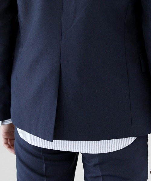 2つボタンスーツ地テーラードジャケット 【セットアップ対応