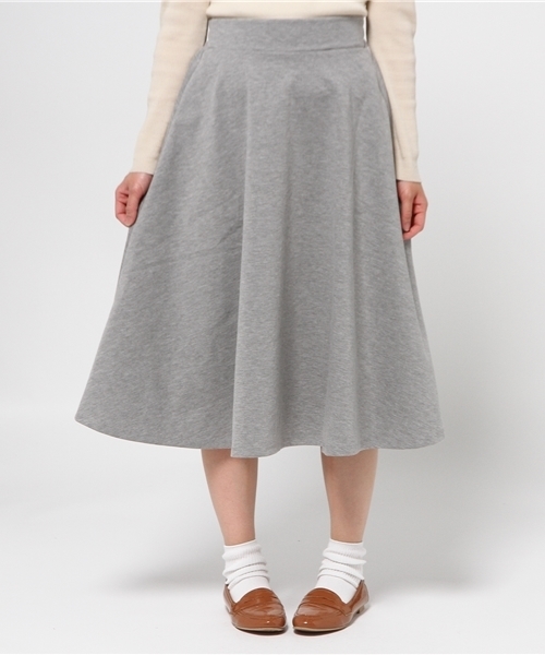 earth music&ecology（アースミュージックアンドエコロジー）の「【すきな丈スカート】ミモレフレアスカート（スカート・レディース・ブラック/ブルー/サックスブルー/ネイビー/ブルーグリーン/ライトイエロー/レッド/ライトグレー・FREE）」の3枚目の写真