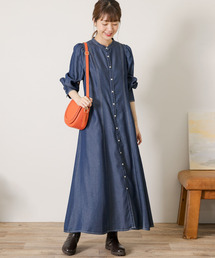 URBAN RESEARCH Sonny Label | 『Sサイズ/低身長向けも展開』フィットフレアデニムワンピース(ワンピース)