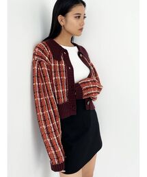 EMODA | ツイードニットカーディガン(カーディガン/ボレロ)