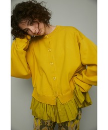 Frill knit cadigan