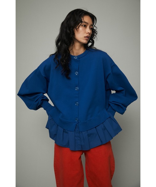 HeRIN.CYE(ヘリンドットサイ)の「Frill knit cadigan(カーディガン/ボレロ・レディース・オフホワイト/イエロー/ブルー/ブラック・FREE)」の4枚目の写真