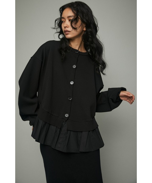 HeRIN.CYE(ヘリンドットサイ)の「Frill knit cadigan(カーディガン/ボレロ・レディース・オフホワイト/イエロー/ブルー/ブラック・FREE)」の3枚目の写真