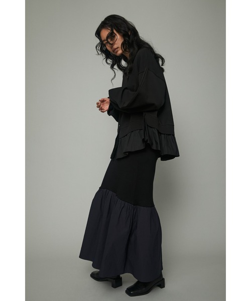 HeRIN.CYE(ヘリンドットサイ)の「Frill knit cadigan(カーディガン/ボレロ・レディース・オフホワイト/イエロー/ブルー/ブラック・FREE)」の5枚目の写真