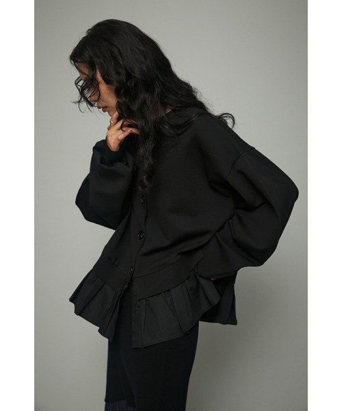 HeRIN.CYE(ヘリンドットサイ)の「Frill knit cadigan(カーディガン/ボレロ・レディース・オフホワイト/イエロー/ブルー/ブラック・FREE)」の6枚目の写真