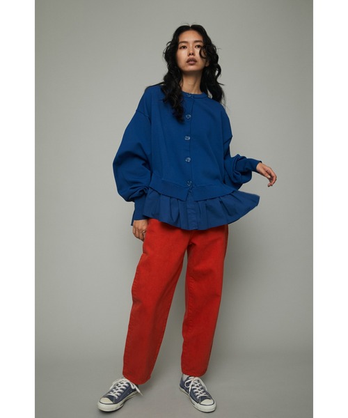 HeRIN.CYE(ヘリンドットサイ)の「Frill knit cadigan(カーディガン/ボレロ・レディース・オフホワイト/イエロー/ブルー/ブラック・FREE)」の10枚目の写真