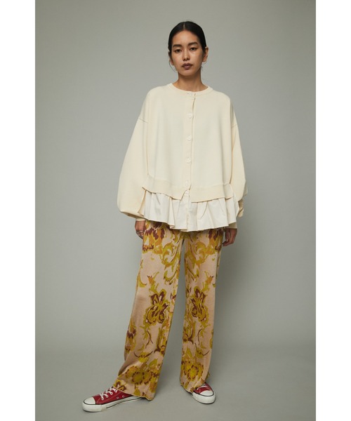 HeRIN.CYE(ヘリンドットサイ)の「Frill knit cadigan(カーディガン/ボレロ・レディース・オフホワイト/イエロー/ブルー/ブラック・FREE)」の15枚目の写真