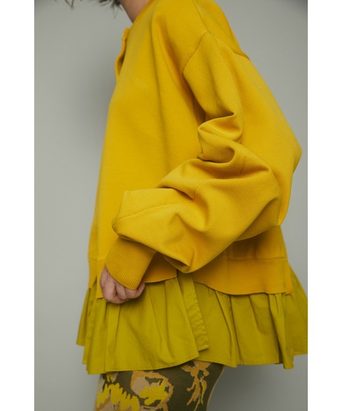 HeRIN.CYE(ヘリンドットサイ)の「Frill knit cadigan(カーディガン/ボレロ・レディース・オフホワイト/イエロー/ブルー/ブラック・FREE)」の22枚目の写真