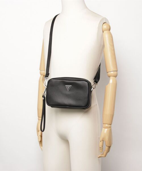 Guess(ゲス)の「CERTOSA SAFFIANO Mini Vanity Case(クラッチバッグ・メンズ・ブラック・ONE SIZE)」の14枚目の写真