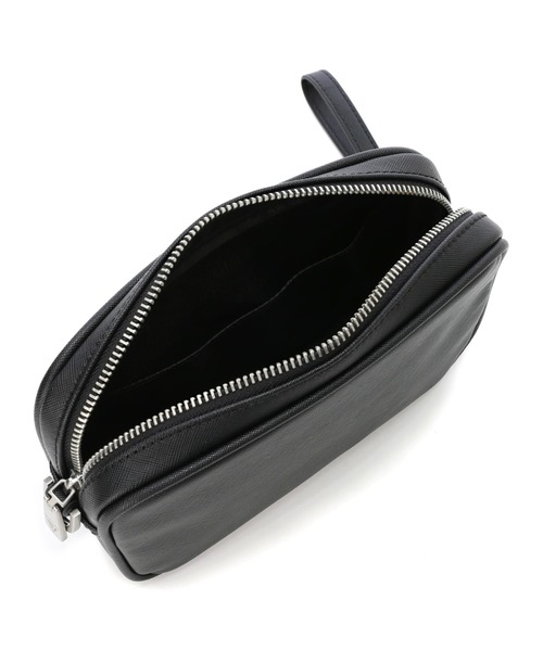 Guess(ゲス)の「CERTOSA SAFFIANO Mini Vanity Case(クラッチバッグ・メンズ・ブラック・ONE SIZE)」の9枚目の写真