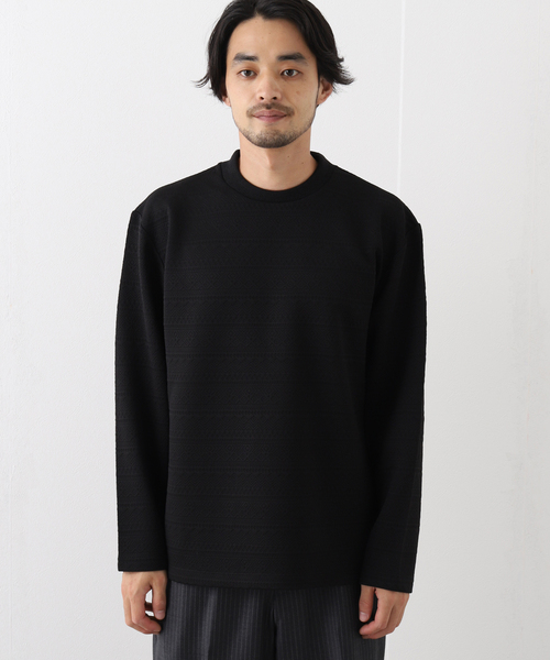 EDIFICE（エディフィス）の「3D ネイティブ ジャガード 長袖 Tシャツ 