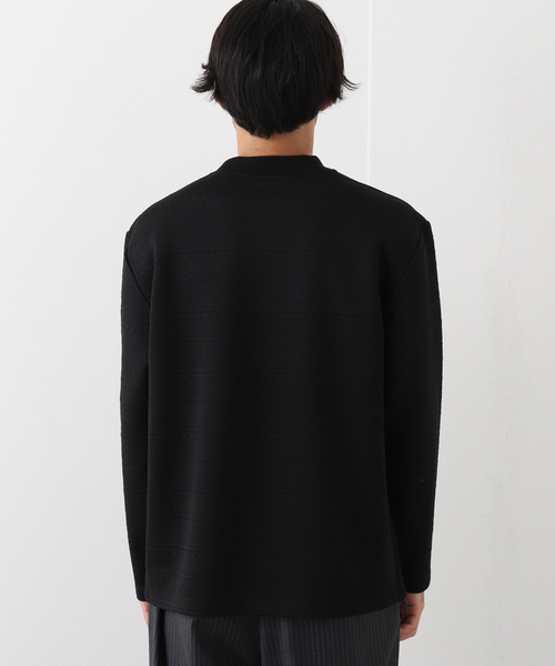 EDIFICE（エディフィス）の「3D ネイティブ ジャガード 長袖 Tシャツ 
