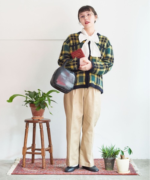 My Fav. CHILD WOMAN（マイファブチャイルドウーマン）の「ヴィンテージチノクロス　センタープレスパンツ（チノパンツ・レディース・ベージュ・38/36）」の9枚目の写真