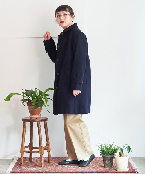 My Fav. CHILD WOMAN（マイファブチャイルドウーマン）の「ヴィンテージチノクロス　センタープレスパンツ（チノパンツ・レディース・ベージュ・38/36）」の13枚目の写真