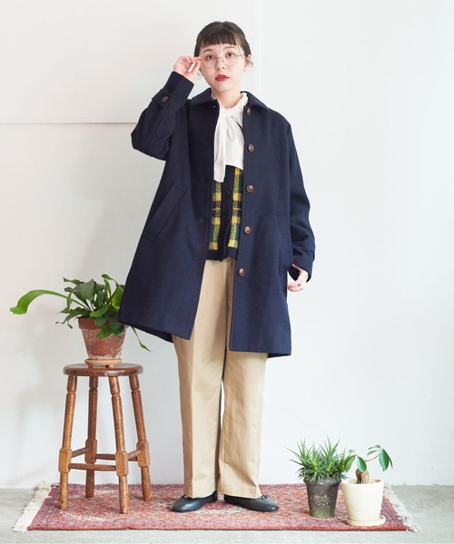 My Fav. CHILD WOMAN（マイファブチャイルドウーマン）の「ヴィンテージチノクロス　センタープレスパンツ（チノパンツ・レディース・ベージュ・38/36）」の11枚目の写真