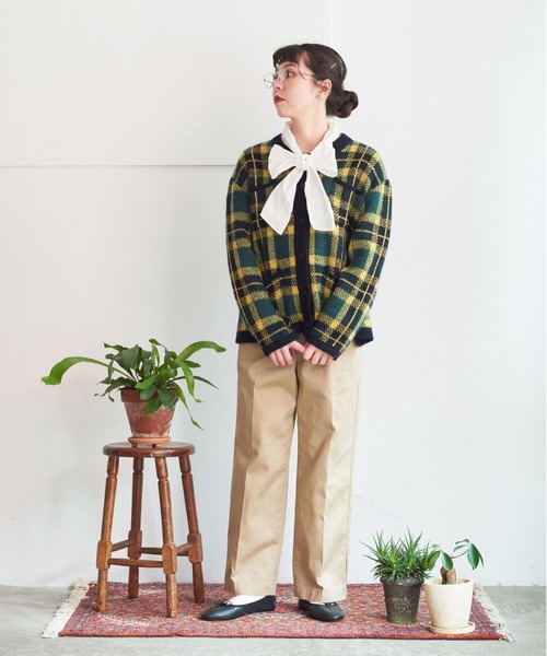 My Fav. CHILD WOMAN（マイファブチャイルドウーマン）の「ヴィンテージチノクロス　センタープレスパンツ（チノパンツ・レディース・ベージュ・38/36）」の6枚目の写真