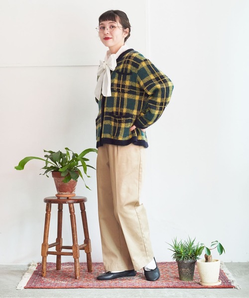 My Fav. CHILD WOMAN（マイファブチャイルドウーマン）の「ヴィンテージチノクロス　センタープレスパンツ（チノパンツ・レディース・ベージュ・38/36）」の7枚目の写真