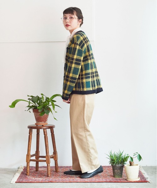 My Fav. CHILD WOMAN（マイファブチャイルドウーマン）の「ヴィンテージチノクロス　センタープレスパンツ（チノパンツ・レディース・ベージュ・38/36）」の8枚目の写真