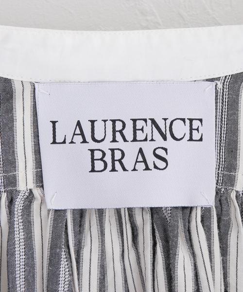 Noble（ノーブル）の「【LAURENCEBRAS】ストライプシャツワンピース（ワンピース・レディース・チャコールグレー・SMALL）」の16枚目の写真