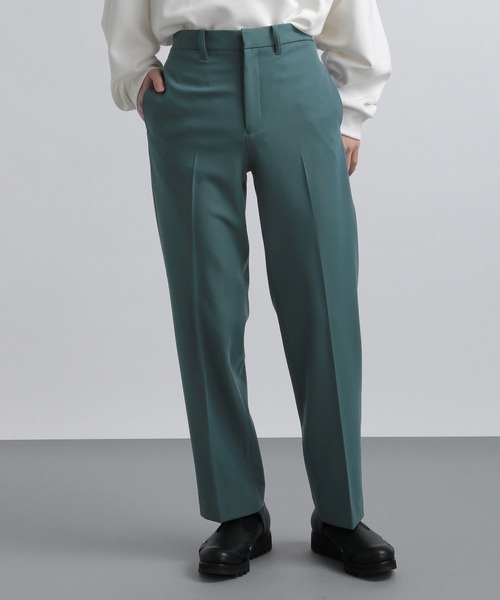 HARE / ストレートパンツ/S/ポリエステル/IDG/無地/HA010130TO HARE（ハレ）の「ウルトラスリムストレートパンツ(HARE)（スラックス