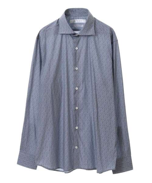 MEN'S MELROSE(メンズメルローズ)の「HITOYOSHI Wネーム グレイッシュドビーワイドカラーシャツ(シャツ/ブラウス・メンズ・ブルー系その他/シルバー/ストライプ・2/4/5/3)」の11枚目の写真