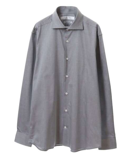 MEN'S MELROSE(メンズメルローズ)の「HITOYOSHI Wネーム グレイッシュドビーワイドカラーシャツ(シャツ/ブラウス・メンズ・ブルー系その他/シルバー/ストライプ・2/4/5/3)」の13枚目の写真