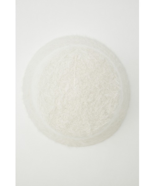 AZUL by moussy(アズールバイマウジー)の「SHAGGY BUCKET HAT/シャギーバケットハット(キャップ・レディース・ブラック/アイボリー・FREE)」の8枚目の写真