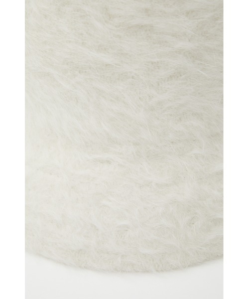 AZUL by moussy(アズールバイマウジー)の「SHAGGY BUCKET HAT/シャギーバケットハット(キャップ・レディース・ブラック/アイボリー・FREE)」の9枚目の写真