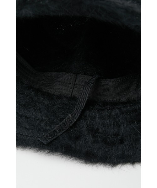 AZUL by moussy(アズールバイマウジー)の「SHAGGY BUCKET HAT/シャギーバケットハット(キャップ・レディース・ブラック/アイボリー・FREE)」の18枚目の写真