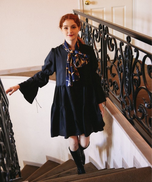 idem（イデム）の「candy sleeve tiered onepiece/キャンディスリーブ