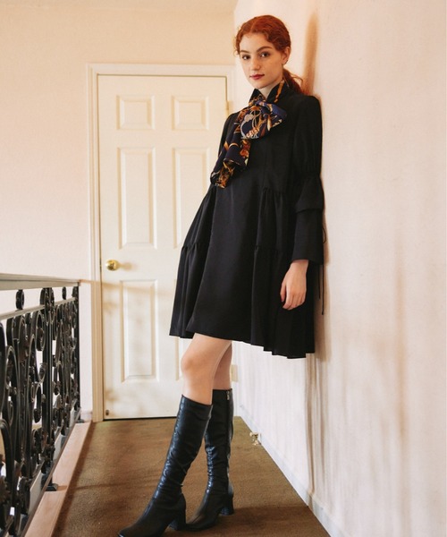 idem（イデム）の「candy sleeve tiered onepiece/キャンディスリーブ