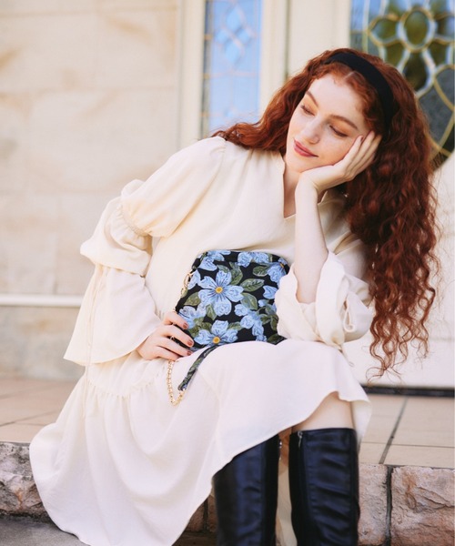 idem（イデム）の「candy sleeve tiered onepiece/キャンディスリーブ