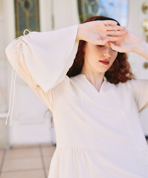 idem（イデム）の「candy sleeve tiered onepiece/キャンディスリーブ