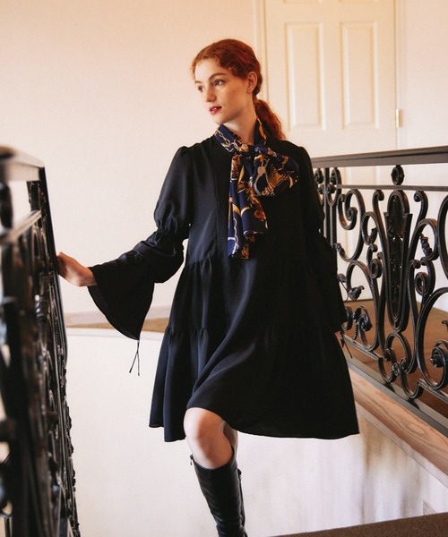 idem（イデム）の「candy sleeve tiered onepiece/キャンディスリーブ