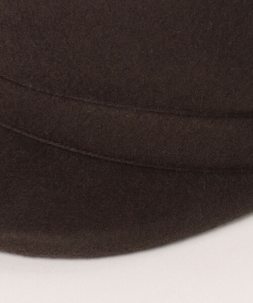BEAMS HEART(ビームスハート)の「BEAMS HEART / フェルト キャスケット(キャスケット・レディース・ブラック/ダークブラウン・ONE SIZE)」の11枚目の写真