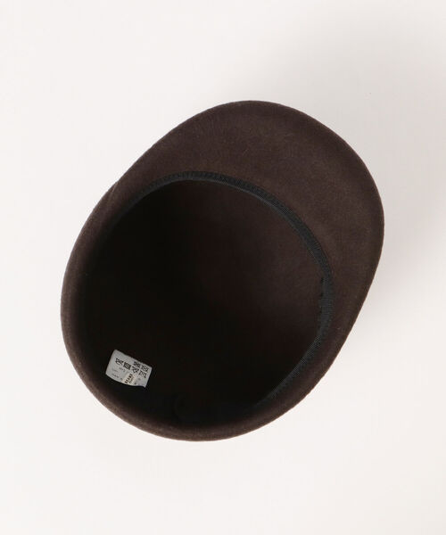 BEAMS HEART(ビームスハート)の「BEAMS HEART / フェルト キャスケット(キャスケット・レディース・ブラック/ダークブラウン・ONE SIZE)」の9枚目の写真
